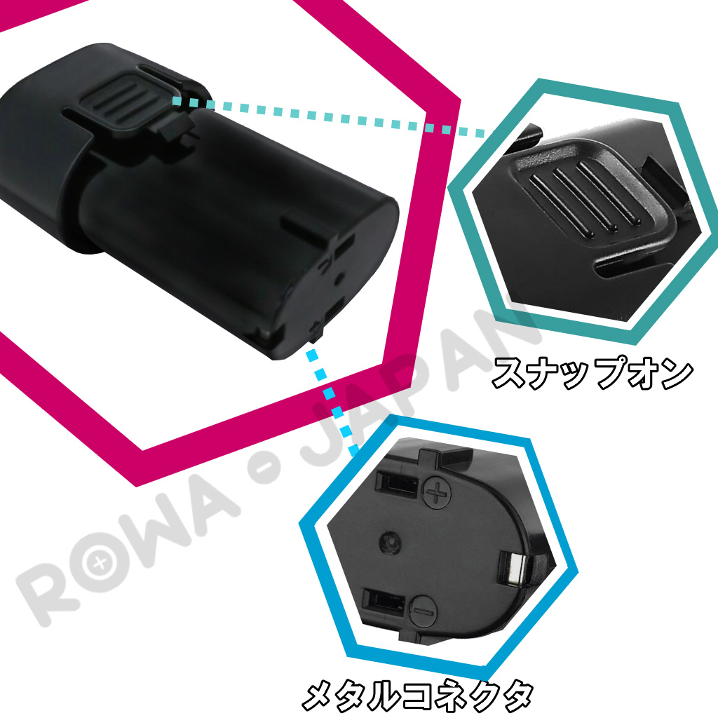 BL7010-DB-2P 電動工具バッテリー マキタ対応 | ロワジャパン（バッテリーバンク） | 掃除機 電話機 スマホ カメラ バッテリー
