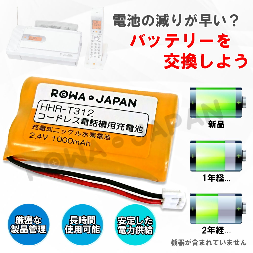 RO-027 コードレス電話/FAX用交換充電池 ロワ | ロワジャパン