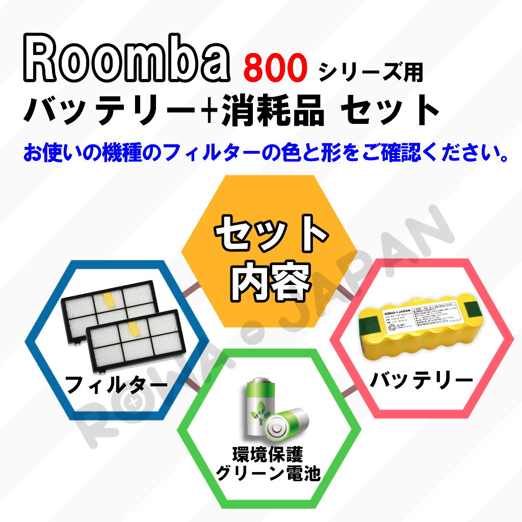 ROOMBASET-9 掃除機バッテリー アイロボット対応 | ロワジャパン（バッテリーバンク） | 掃除機 電話機 スマホ カメラ バッテリー